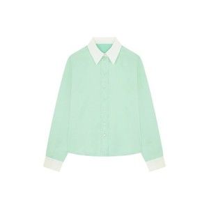 Serena Bute Satin Serena Shirt - Mint - NWT